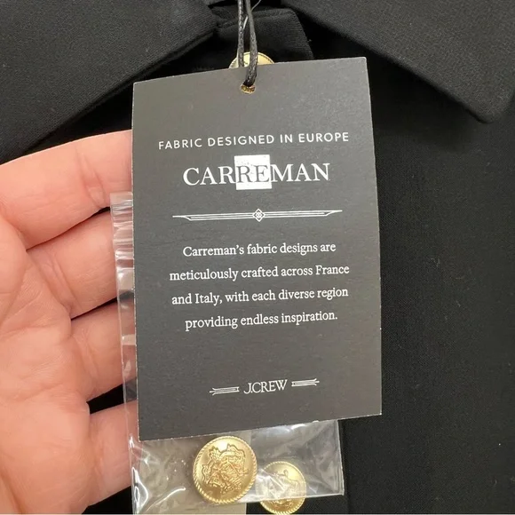 J. Crew Parc Dress Four Season Stretch Fabric in Black Size 6 NWT Mini - Picture 6 of 11